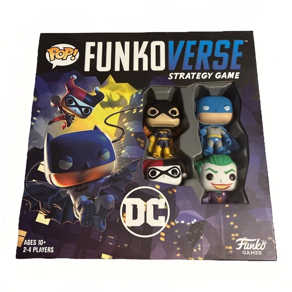 FunkoVerse DC Strategy Game 100 Batman Joker Harley Quinn Batgirl Complete Funko